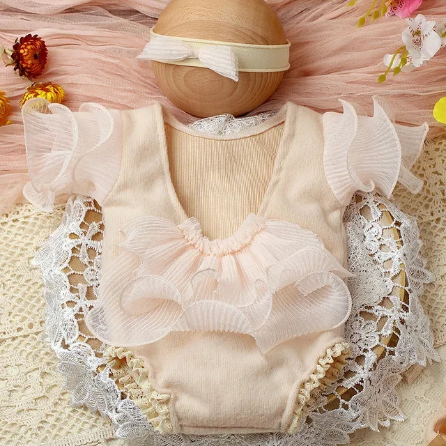 Newborn Photography Props Outfit Baby Girl Dress  Romper Baby Fotografia Accessories