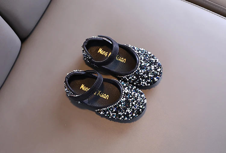 Girl's Princess Shoes Summer Glimmer Round Toe Party Dance Flat Shoe