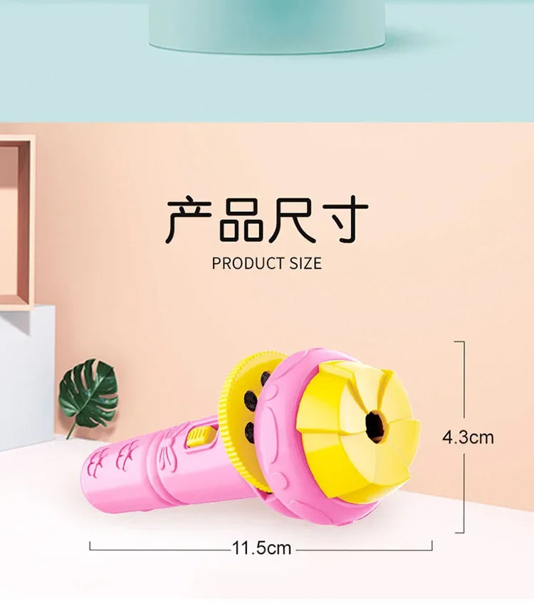 Flashlight Projector Torch Lamp Toy Cute Cartoon Creativity Toy