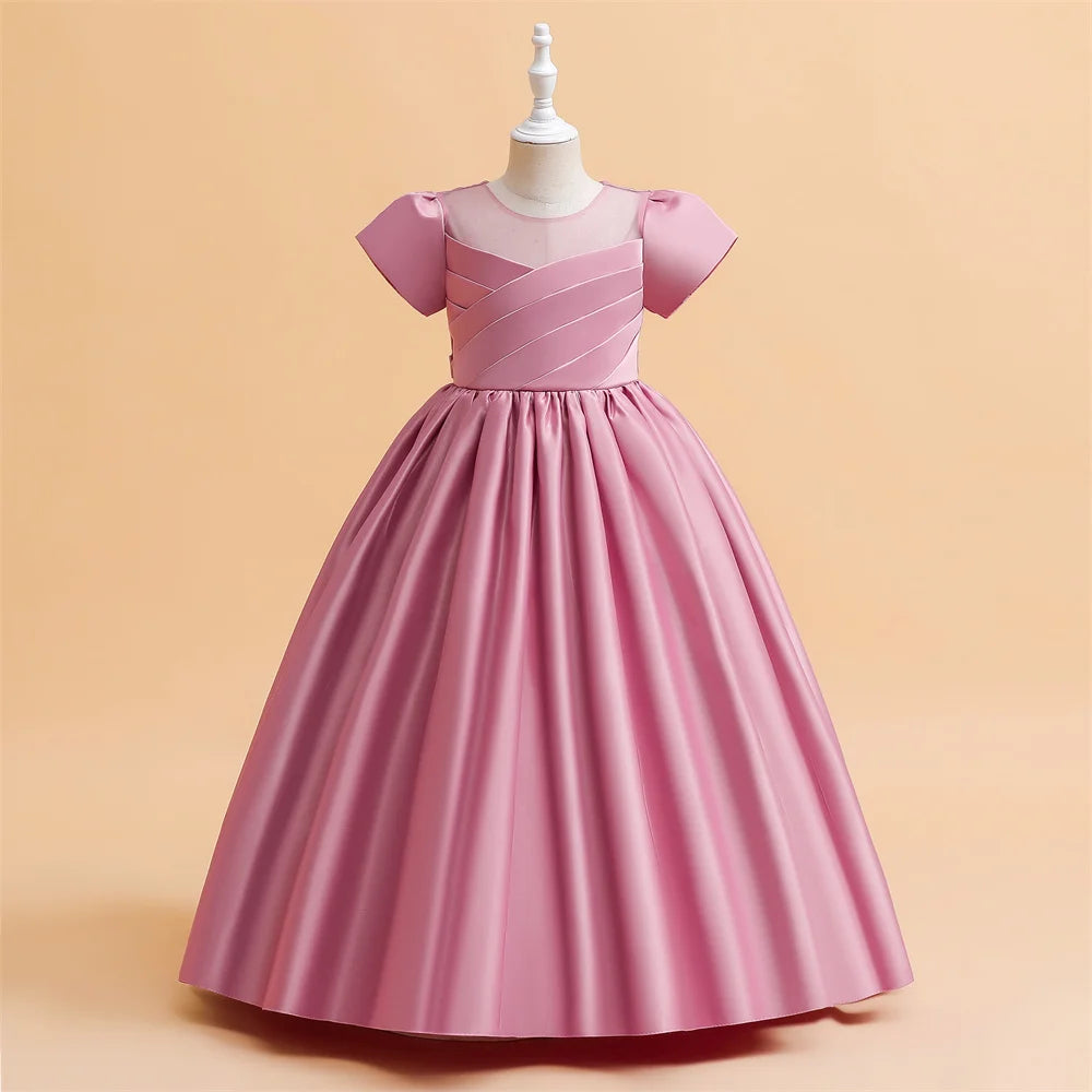 Elegant Baptism Bridesmaids Party Wedding Birthday Princess  Girl Dresses