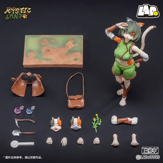 In Stock LADoTOYS ERA-002 TONIA TIGRIS HERBAL IST Ver. Model Toys Collectible 1/12 Cat Beautiful Girl MYSTIC LAND Furry Fandom