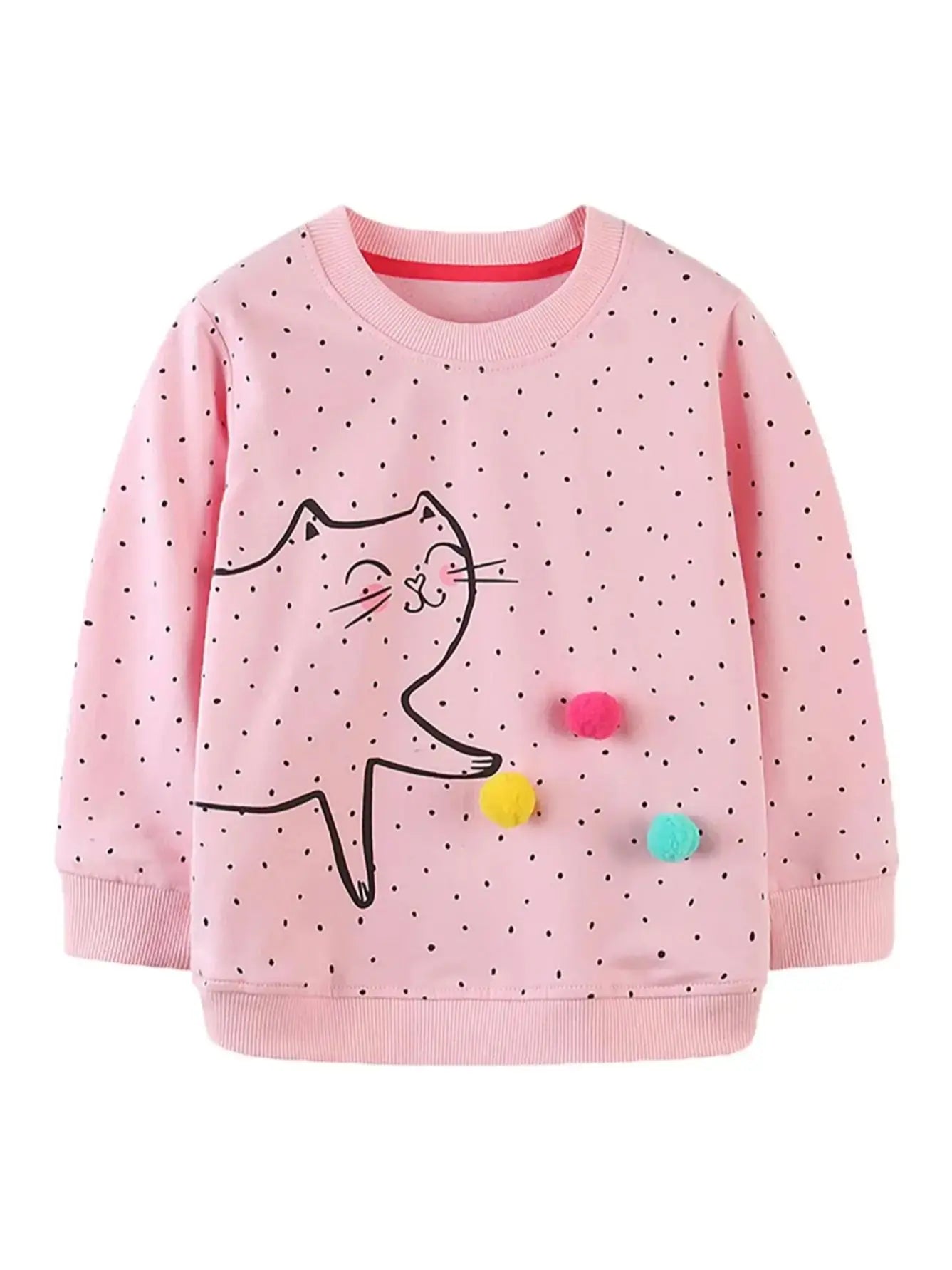 Cecilia Cotton Crew Neck Sweatshirt Top