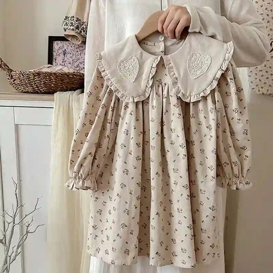 Wren 2-7Yrs Girl Party Dress - Cotton Flower Print Dresses