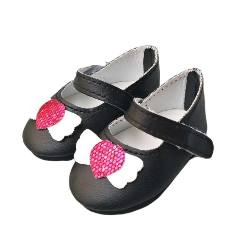 Baby Doll Shoes for 43cm Born Baby Doll Single Shoes Fits for 18" Girl Doll Sequin Shoes Accessories