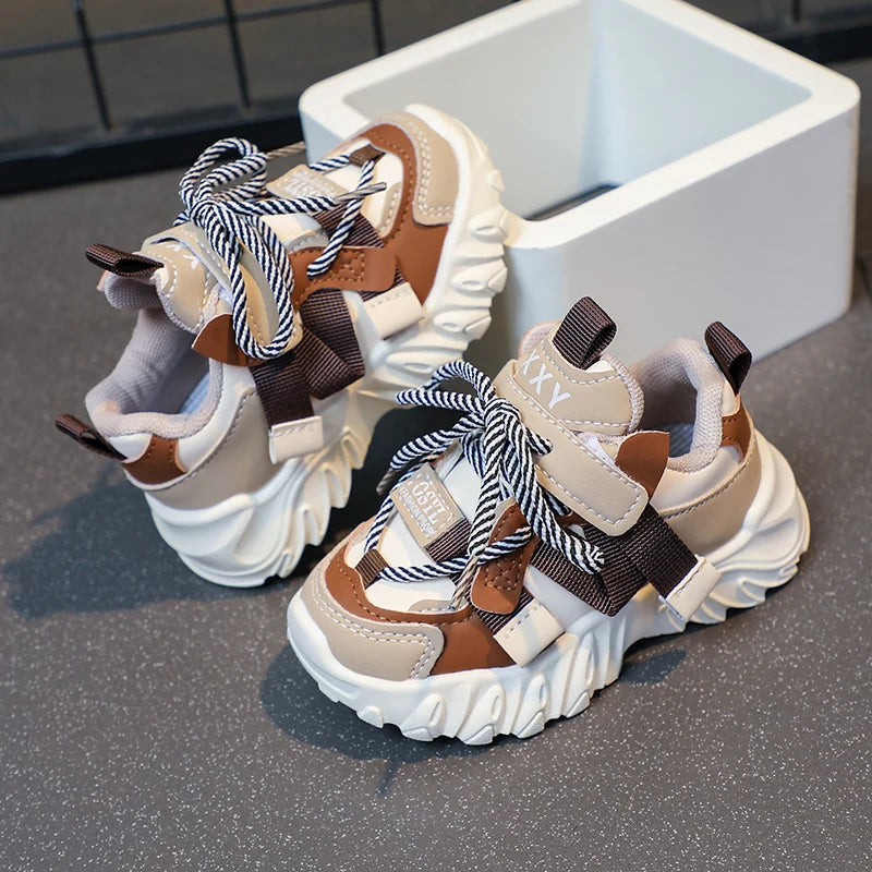 Kids Sport Chunky Shoes Mesh Breathable Casual Girls Sneakers