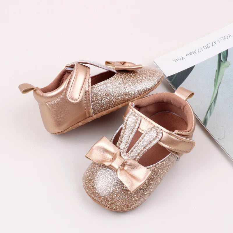 Cute Cartoon Style Baby Girl Shoes Spring and Autumn High Quality Butterfly Bowknot Cotton Sole Comfortable Prewalker BHX4031