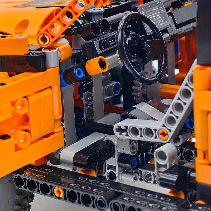1:14 Sports Car Building Blocks Set 1000PCS+, Suitable for 14+, Educational Assembled Model, Home Decoration & Gift