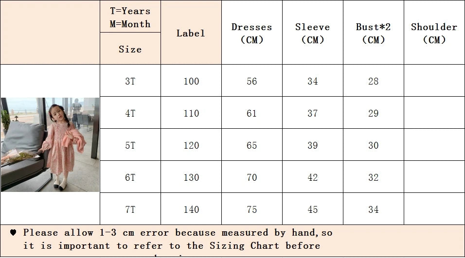 Girls Casual Dresses Floral Crease Sweet Dress Kids Clothes Princess Dress Girls 3 To 7 Years Flower Girl Dresses for Weddings