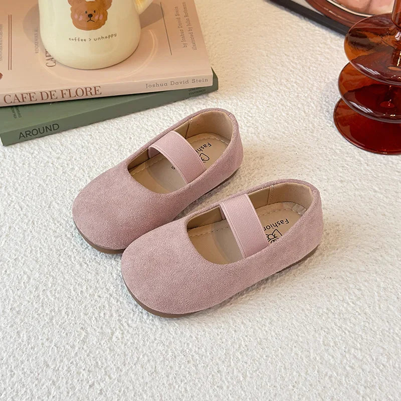 Girls Dance Performance Shoes Slip-on Kids Soild Candy Color Ins Trendy 2026 New Girls Flat Shoes