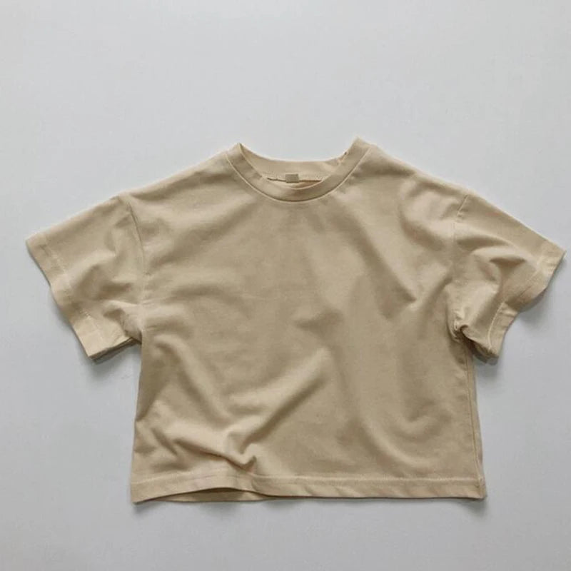 Miguel Cotton Short Sleeve Solid Tees - GuGuTon baby store - Baby Fashion - Toddlers Outfits - Babies Outfits - Toddler Clothes - Kids Clothing - Newborn Clothes - Newborn Wear - Kids Wear - Trending Clothes - Trending Outfits - Fall Fashion - Winter Fashion - Girls Clothes - Boys Clothes - Babies Wear - Kids Accessories - KidsWear - Summer Clothes - Summer Fashion - Summer Trend - Falls Sweaters - Tops - Bottom - Jeans - Blouse - Dresses - Newborn Dresses - Toys