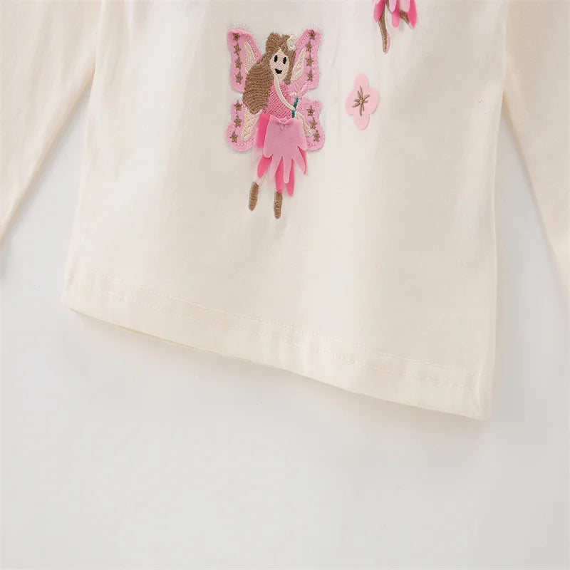 Paulina Long Sleeve Tale Embroidery Tops