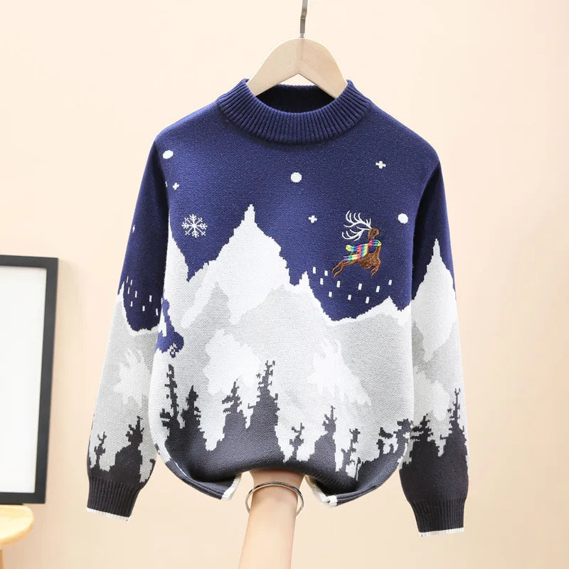 Carlos Cotton Knitted Warm Pullovers Sweater