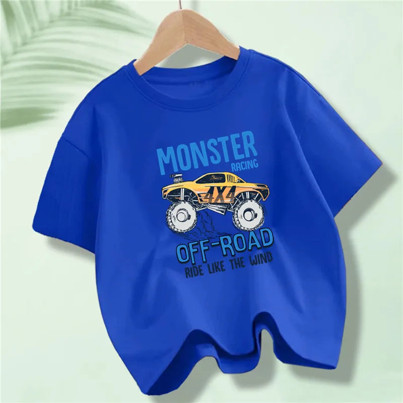 Martin Kids Cartoon Excavator Print T Shirt - GuGuTon baby store - Baby Fashion - Toddlers Outfits - Babies Outfits - Toddler Clothes - Kids Clothing - Newborn Clothes - Newborn Wear - Kids Wear - Trending Clothes - Trending Outfits - Fall Fashion - Winter Fashion - Girls Clothes - Boys Clothes - Babies Wear - Kids Accessories - KidsWear - Summer Clothes - Summer Fashion - Summer Trend - Falls Sweaters - Tops - Bottom - Jeans - Blouse - Dresses - Newborn Dresses - Toys