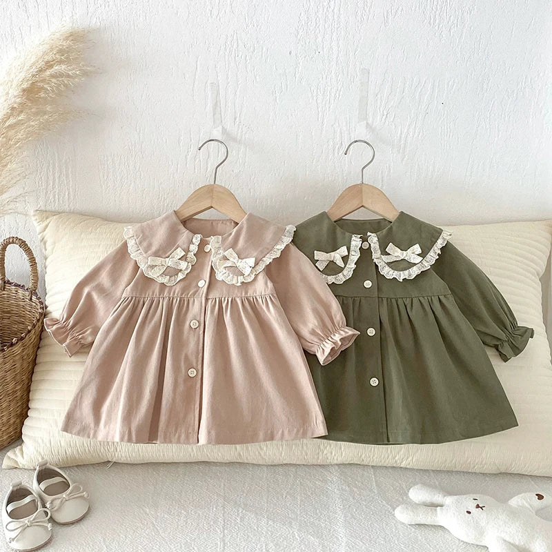 Rebecca Double Bow Collar Dress