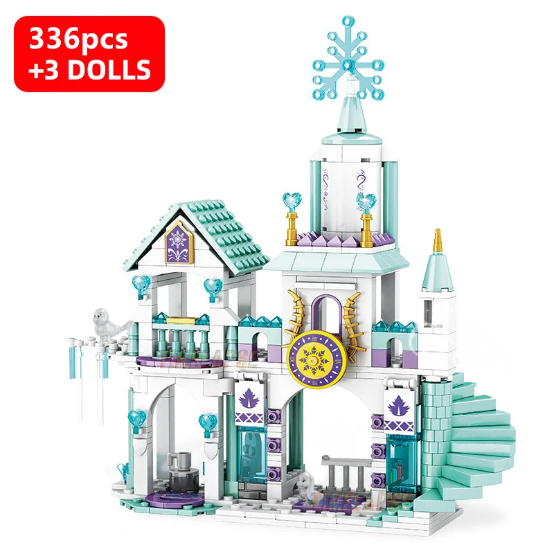 DIY Girls Castles House Carriages Building Blocks Kits Bricks Classic Model Kids Toys For Children Gift