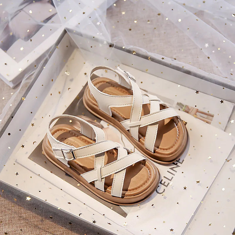 Girl's Shoes Children's Roman Sandals 2026 New Summer Sports Little Girl Sandals Soft Sole3595