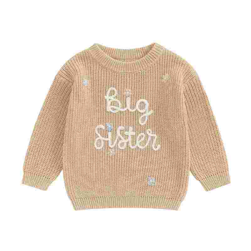 Cambria Girls Big Sister Sweater - Toddler Knit Pullover