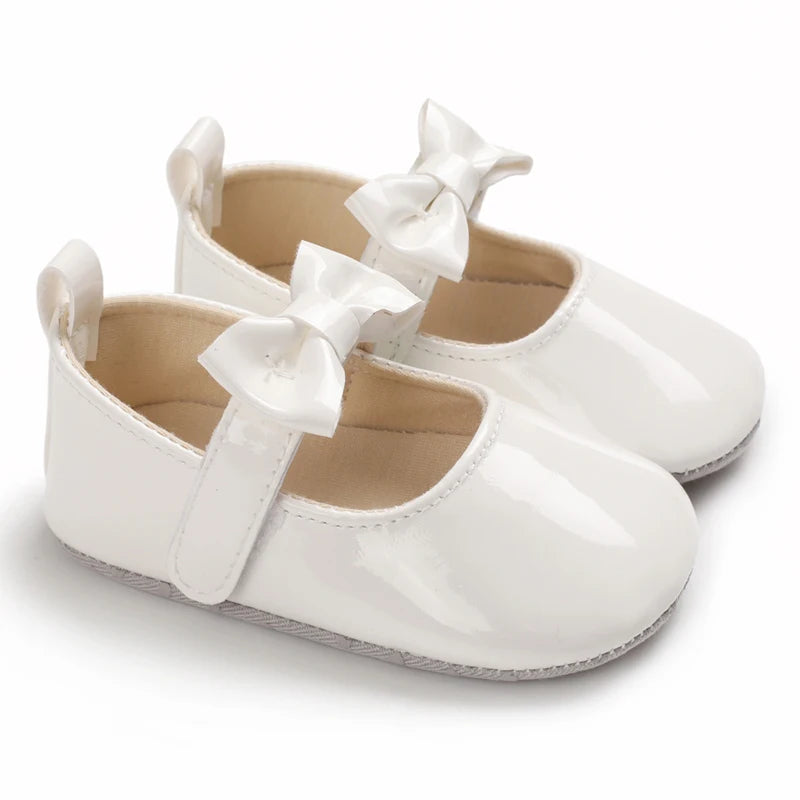 White Shoes for Baby Girl 0-18M Girl Soft Sole Princess Shoes Formal Wedding Birthday Party Toddler