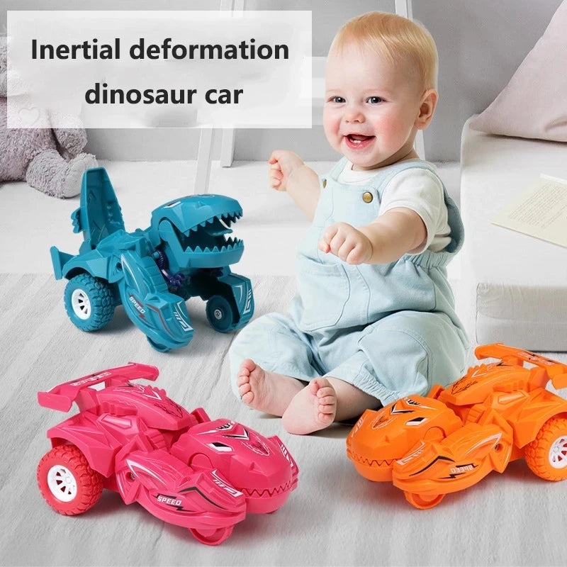 2 IN 1 Dinosaur Deformation Car Model Toy For Boys