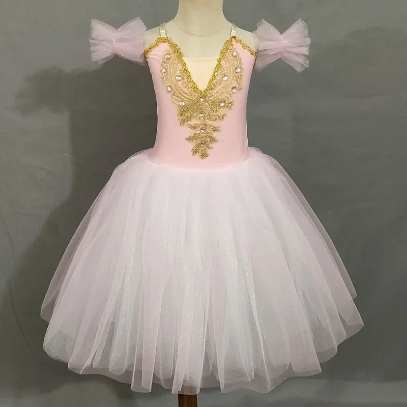 Norma Summer Ballet Dress for Girls - Kids Dance Tutu Outfit