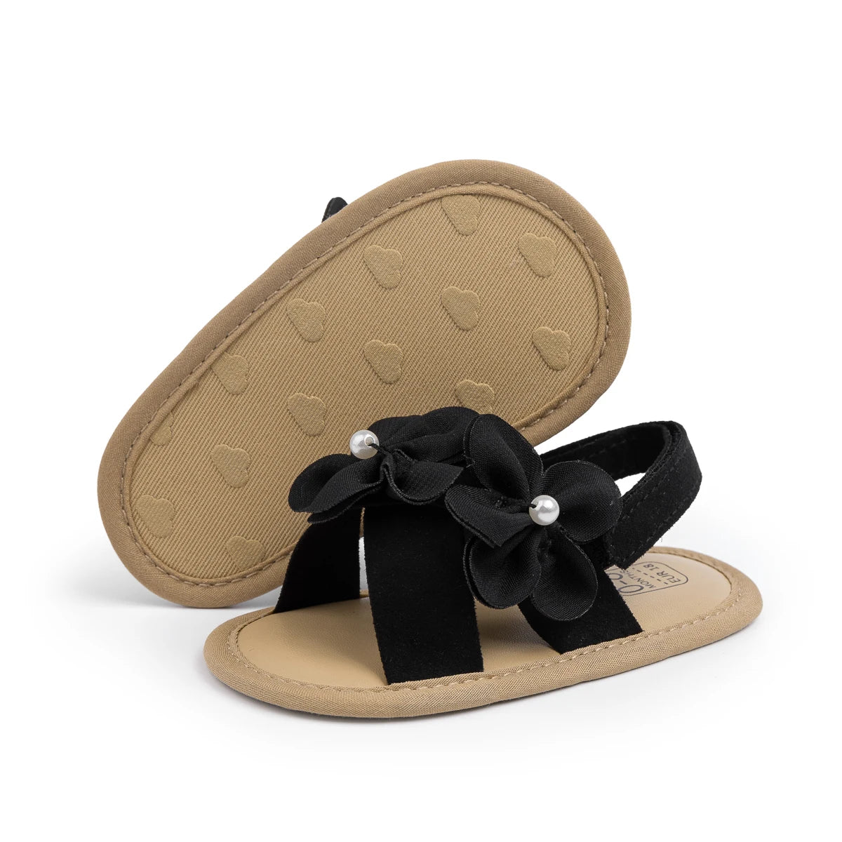 2025 New Baby Girls Shoes Flowers With Pearls Summer Cool Princess Sandals