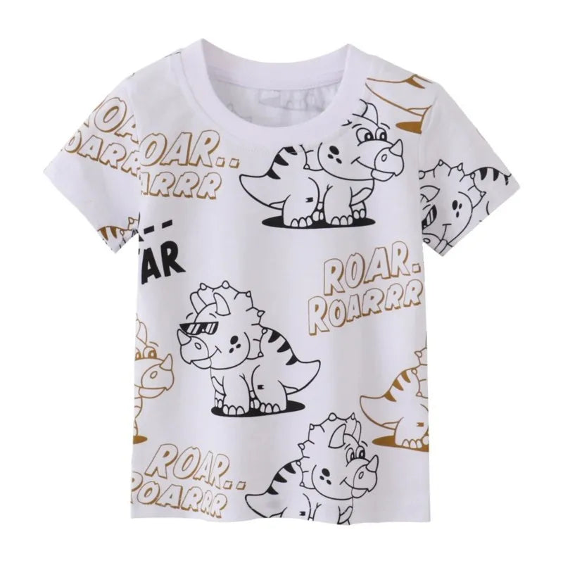 Richard Cartoon Printed Short Sleeve Tees - GuGuTon baby store - Baby Fashion - Toddlers Outfits - Babies Outfits - Toddler Clothes - Kids Clothing - Newborn Clothes - Newborn Wear - Kids Wear - Trending Clothes - Trending Outfits - Fall Fashion - Winter Fashion - Girls Clothes - Boys Clothes - Babies Wear - Kids Accessories - KidsWear - Summer Clothes - Summer Fashion - Summer Trend - Falls Sweaters - Tops - Bottom - Jeans - Blouse - Dresses - Newborn Dresses - Toys