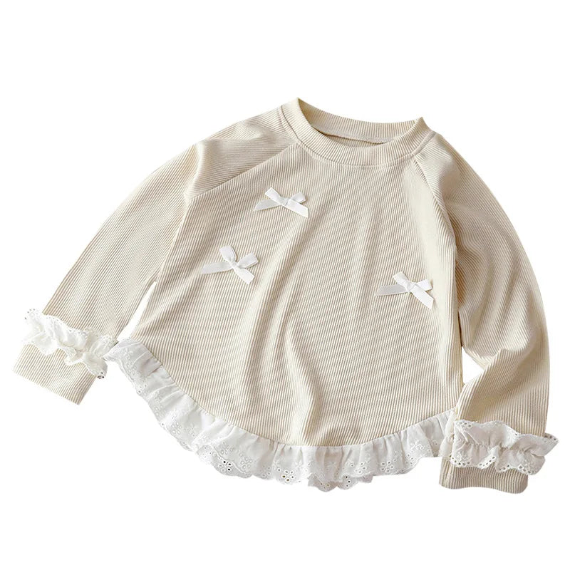 Siara Long Sleeve Lace Korean Style Top