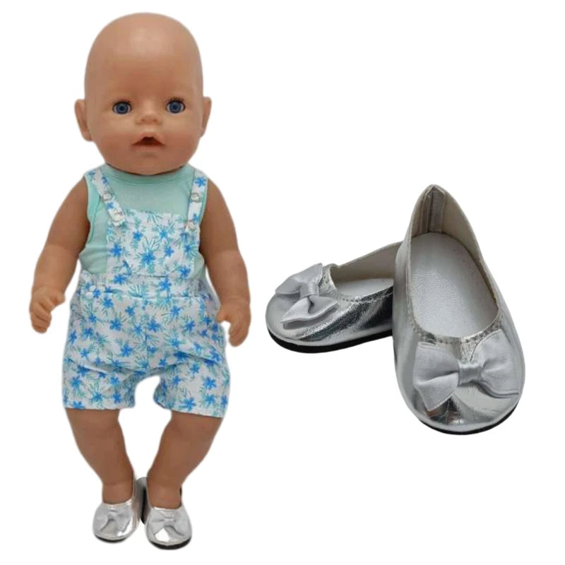 Baby Doll Shoes for 43cm Doll Shoes for 18 Inch Girl Doll Princess Shoes Toy  Accessories