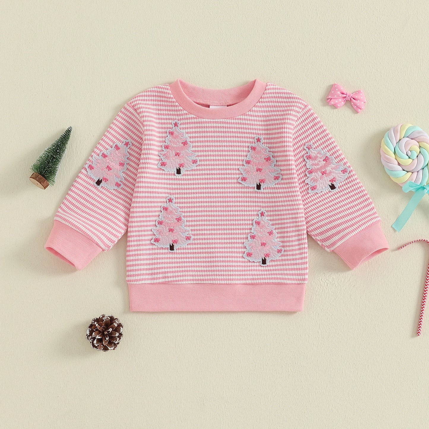 Rita Christmas Crew Neck Long Sleeve Sweatshirt