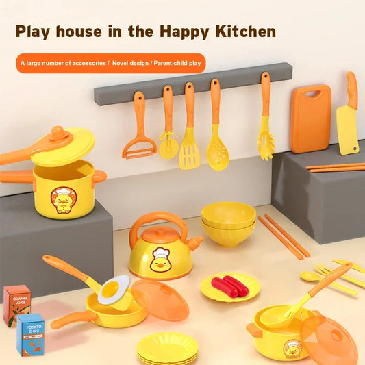 Children's play kitchen girl toy kitchen toy set simulation cooking set stir induction cooker set