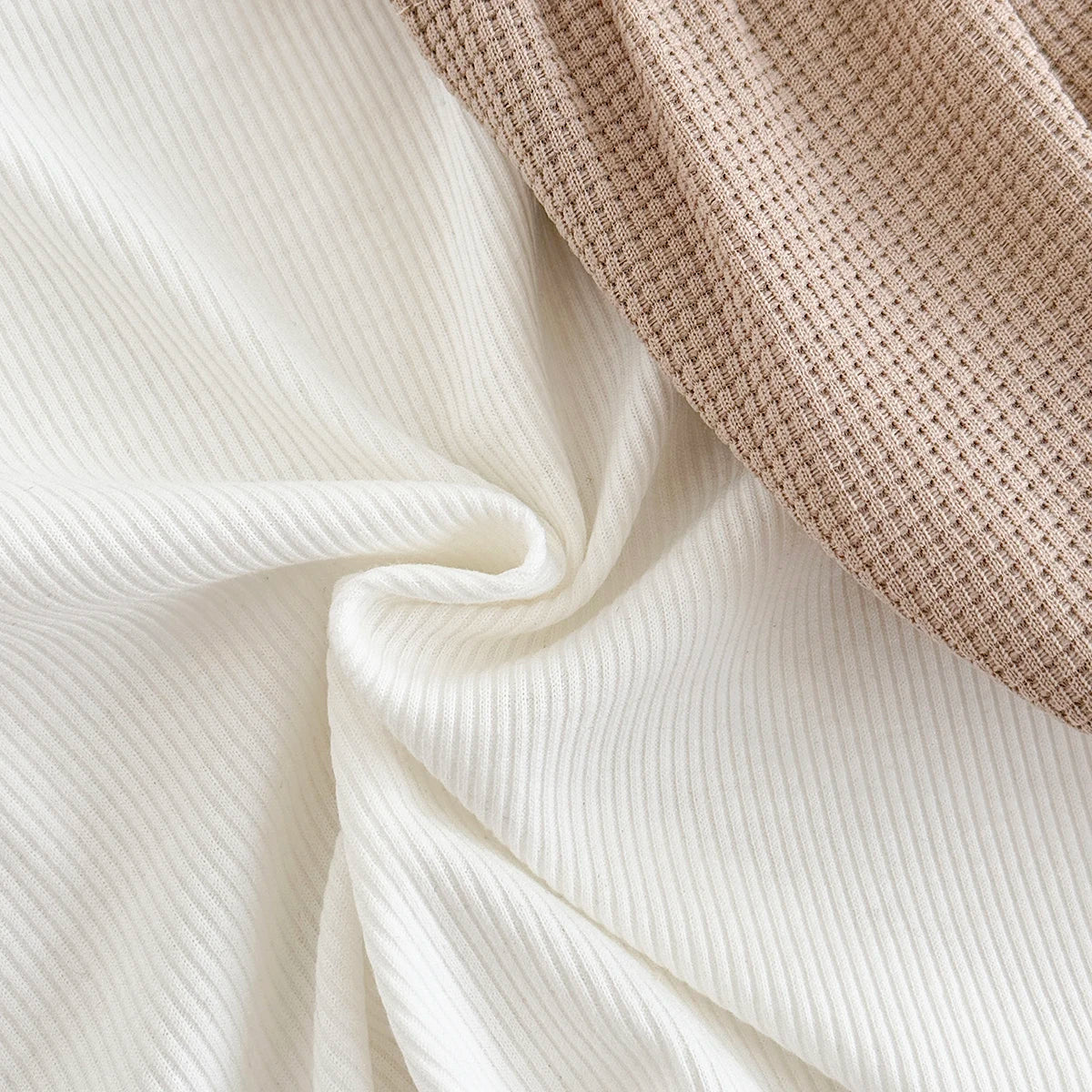 Waffle Rainbow Romper Set