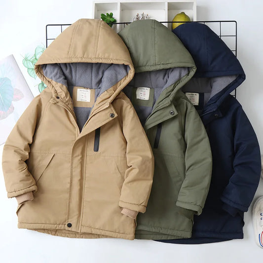 Luinny Warm Teenage Boy Outerwear Coat Sweater