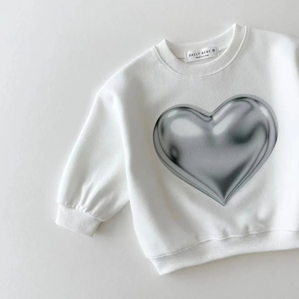 Cartoon Printed Sweatshirts Pullover Kid's Long Sleeves