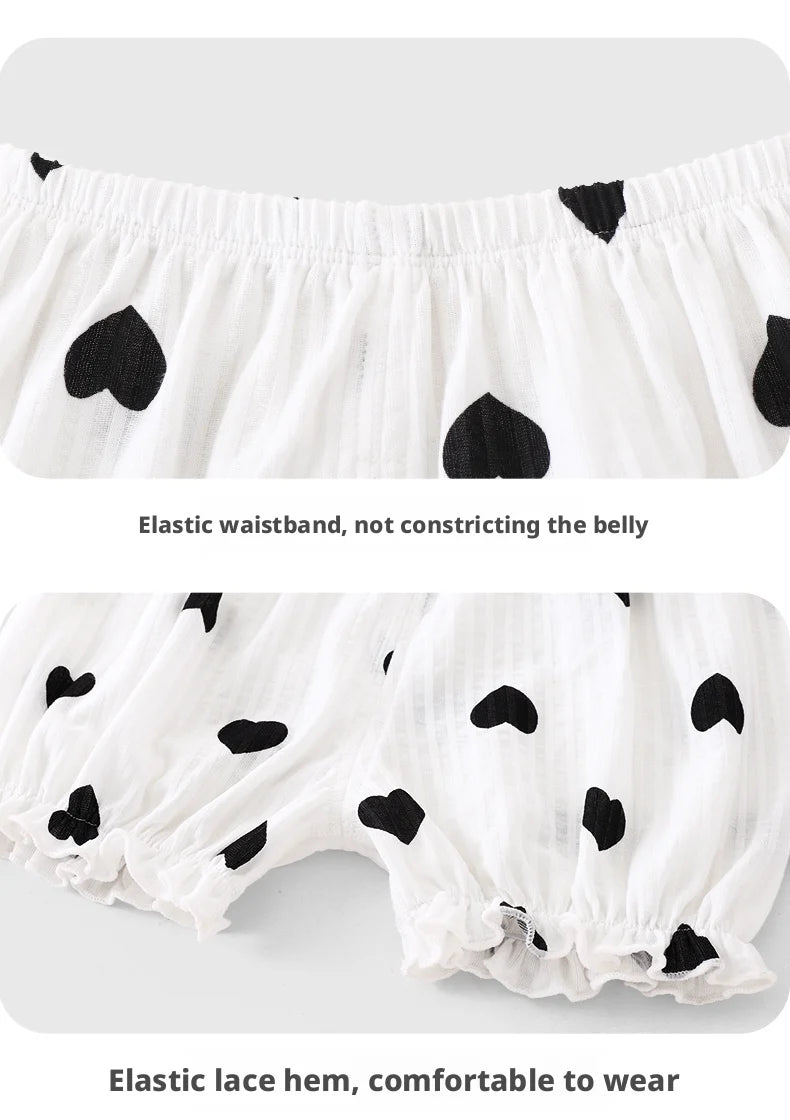 Eve Baby Girl Outfit Set, Camisole Top with Polka Dot Shorts