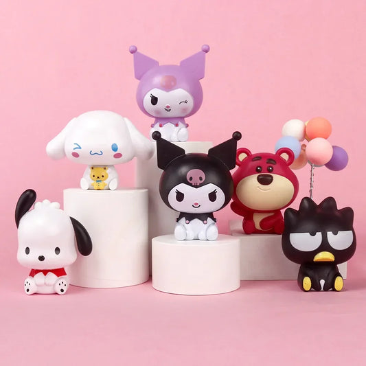 Hello Kitty Kuromi Melody Cinnamoroll Action Figure Toys Dolls