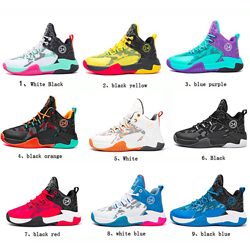 Basketball New Boys Sports Shoes Mesh Breathable Non Slip - GuGuTon