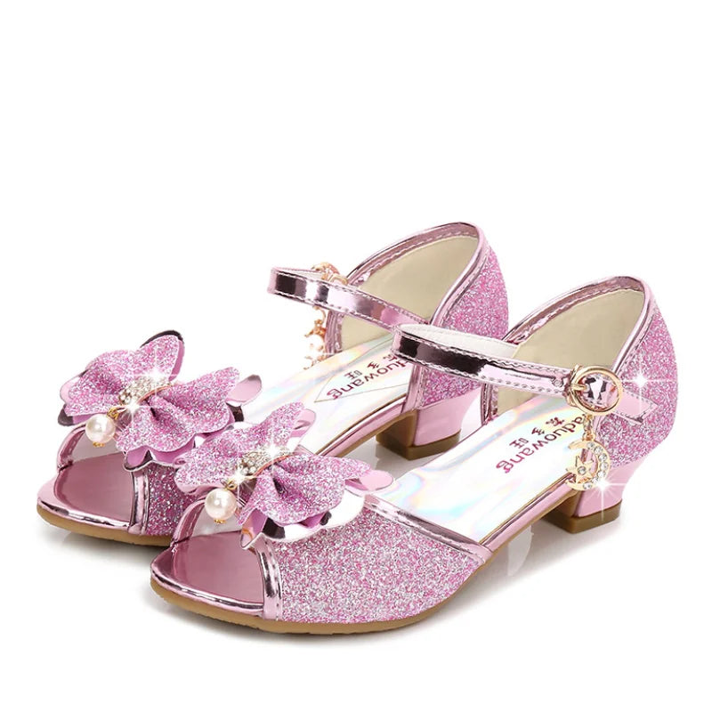 10 Colors Children Princess Sandals Kids Girls Wedding Shoes