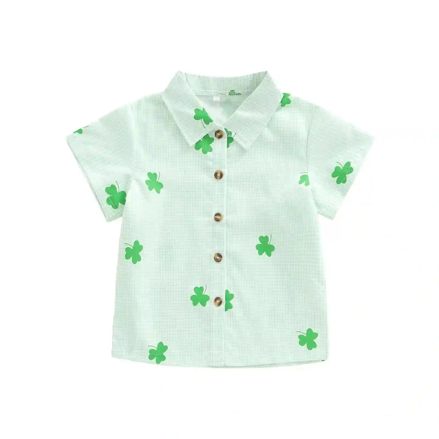 Jane Unisex Lapel Collar Short Sleeve Top
