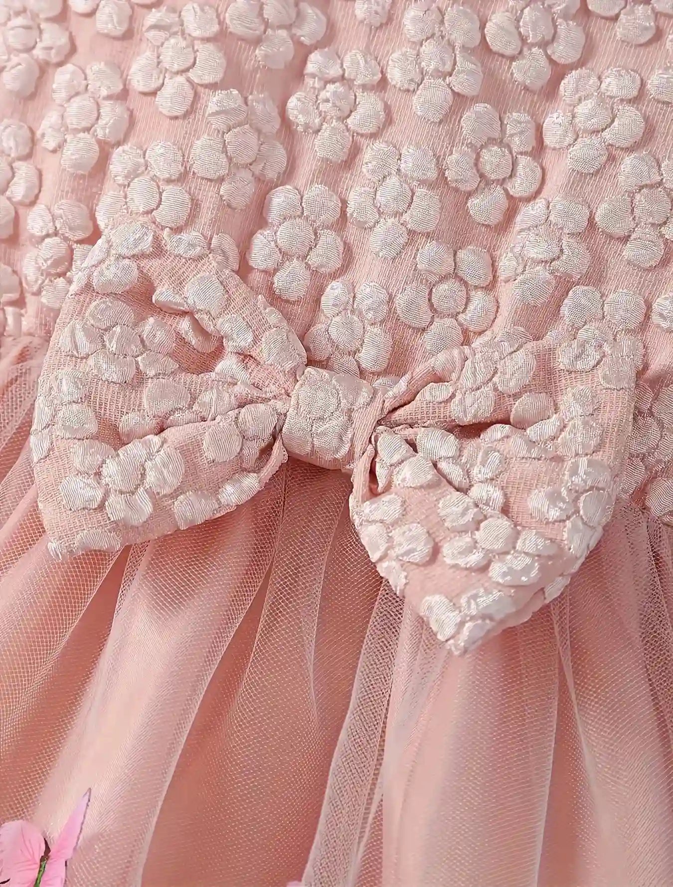 Reese Pastel Pink Lace Baby Set for Spring Season