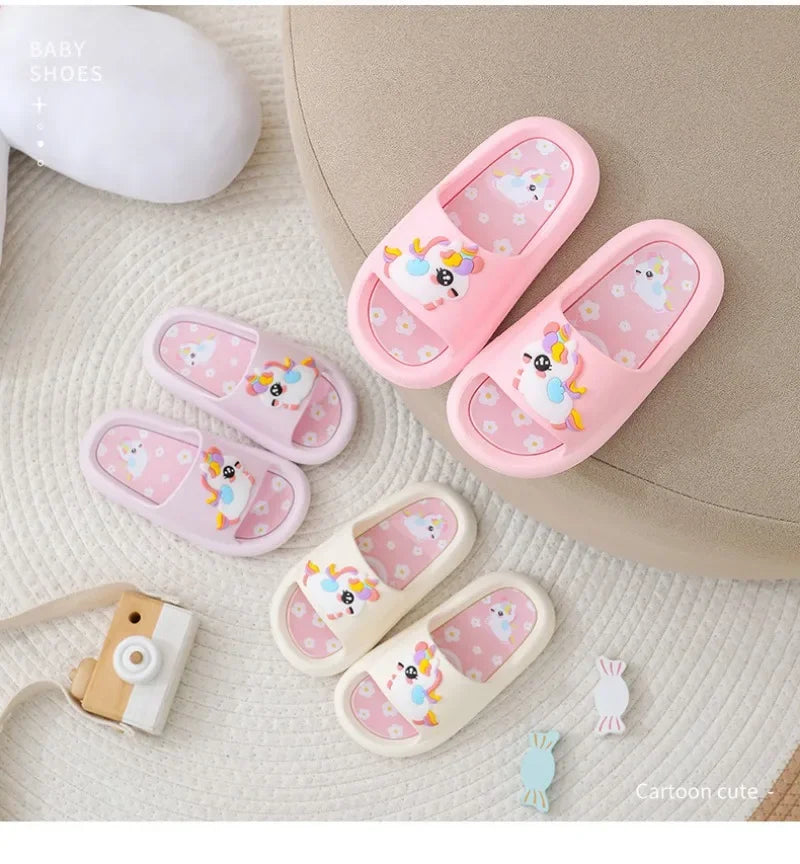 Channel Unicorn Dream Kids Slippers Soft 2-6 Years