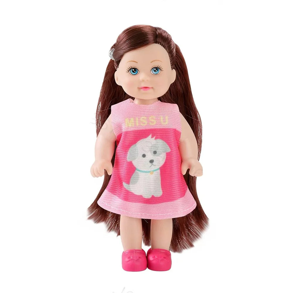Multi style set with optional mini baby palm dolls, girl player toys, gifts