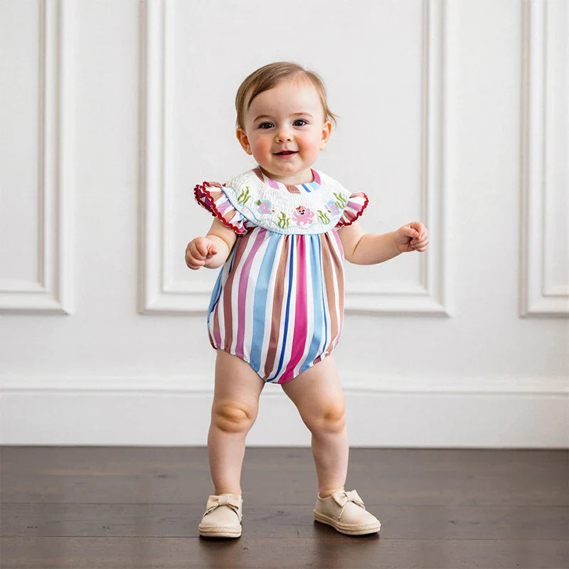 Stripe Summer Day Romper