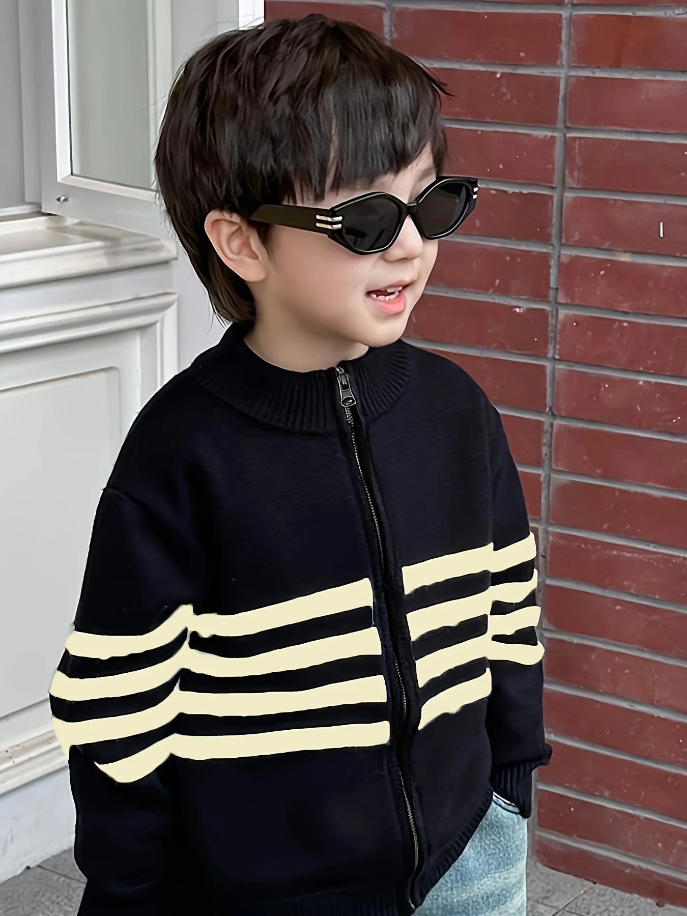 Ayden Cardigan Knitwear Children's Fashionable Zipper Knitwear