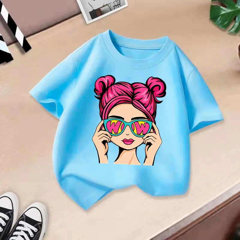 Sophia Summer Children's Sleeved Girls Casual Tops Boys - GuGuTon baby store - Baby Fashion - Toddlers Outfits - Babies Outfits - Toddler Clothes - Kids Clothing - Newborn Clothes - Newborn Wear - Kids Wear - Trending Clothes - Trending Outfits - Fall Fashion - Winter Fashion - Girls Clothes - Boys Clothes - Babies Wear - Kids Accessories - KidsWear - Summer Clothes - Summer Fashion - Summer Trend - Falls Sweaters - Tops - Bottom - Jeans - Blouse - Dresses - Newborn Dresses - Toys