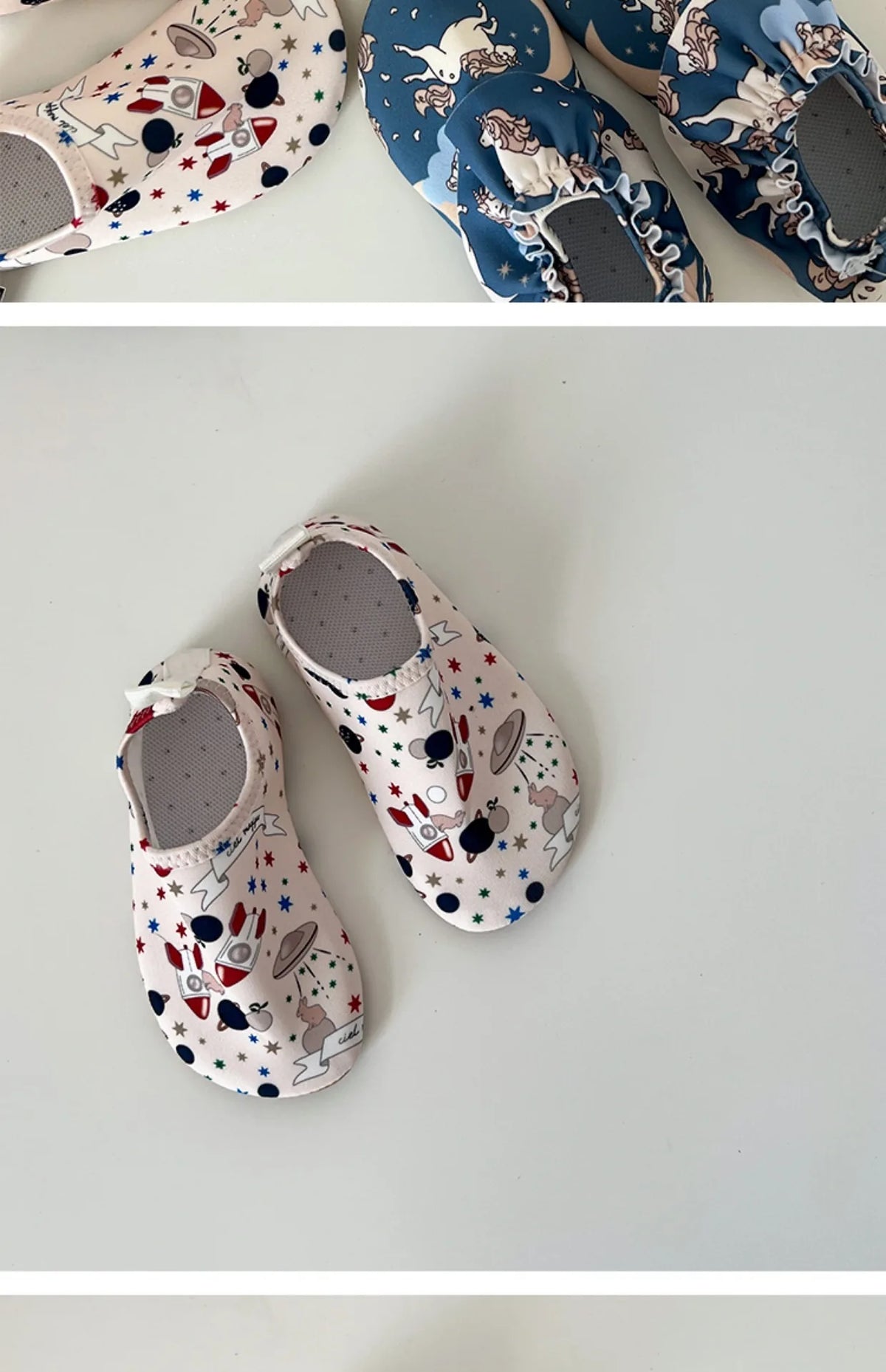 New Baby Boy Girl Beach Shoes KS Children Print Water Sports Sneakers Swimming Aqua Barefoot Shoes Kids Indoor Outdoor Slippers