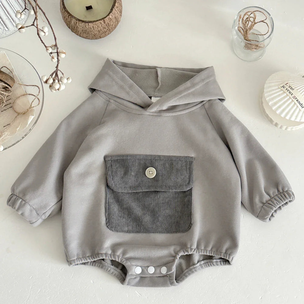 Solo Pocket Hooded Bodysuit