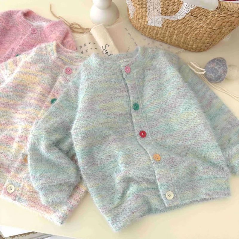 Jhonny Plush Warm Children Rainbow Sweater