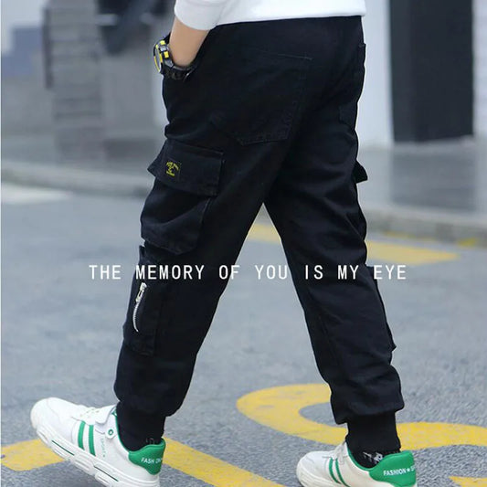 Leo Cotton Trouserss Kids Teenager Sport Pant Children Casual