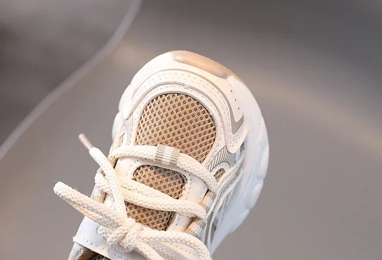 New Kids Sneakers for Girls School Causal Sports Shoes for Boy Spring Autumn Versatile Children Tennis Shoes Mesh Breathable