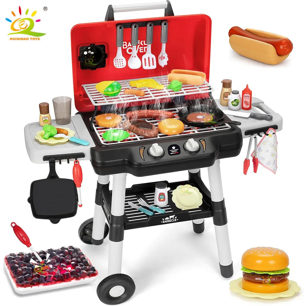 Electric barbecue grill portable outdoor barbecue grill boys and girls ultra-realistic simulation barbecue